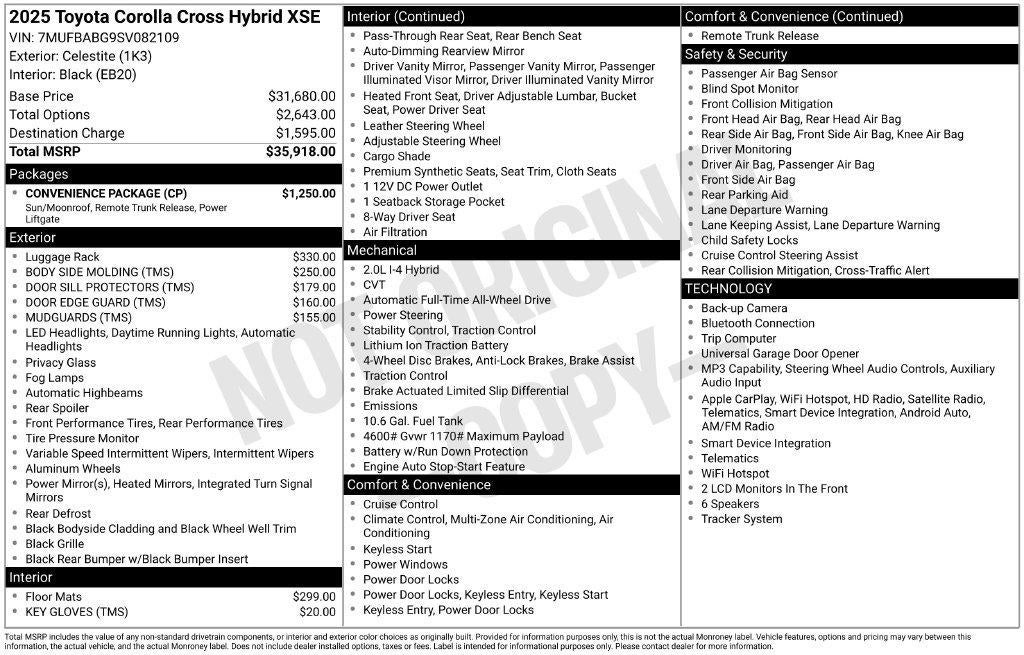 2025 Toyota Corolla Cross Hybrid XSE