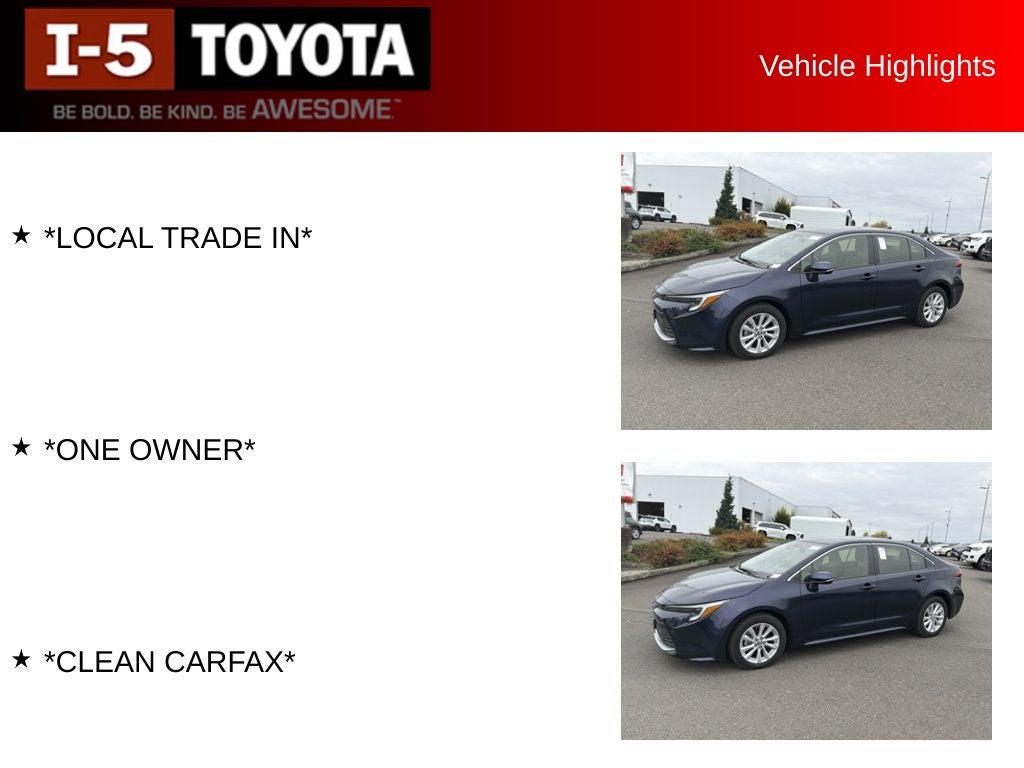 2025 Toyota Corolla Hybrid XLE