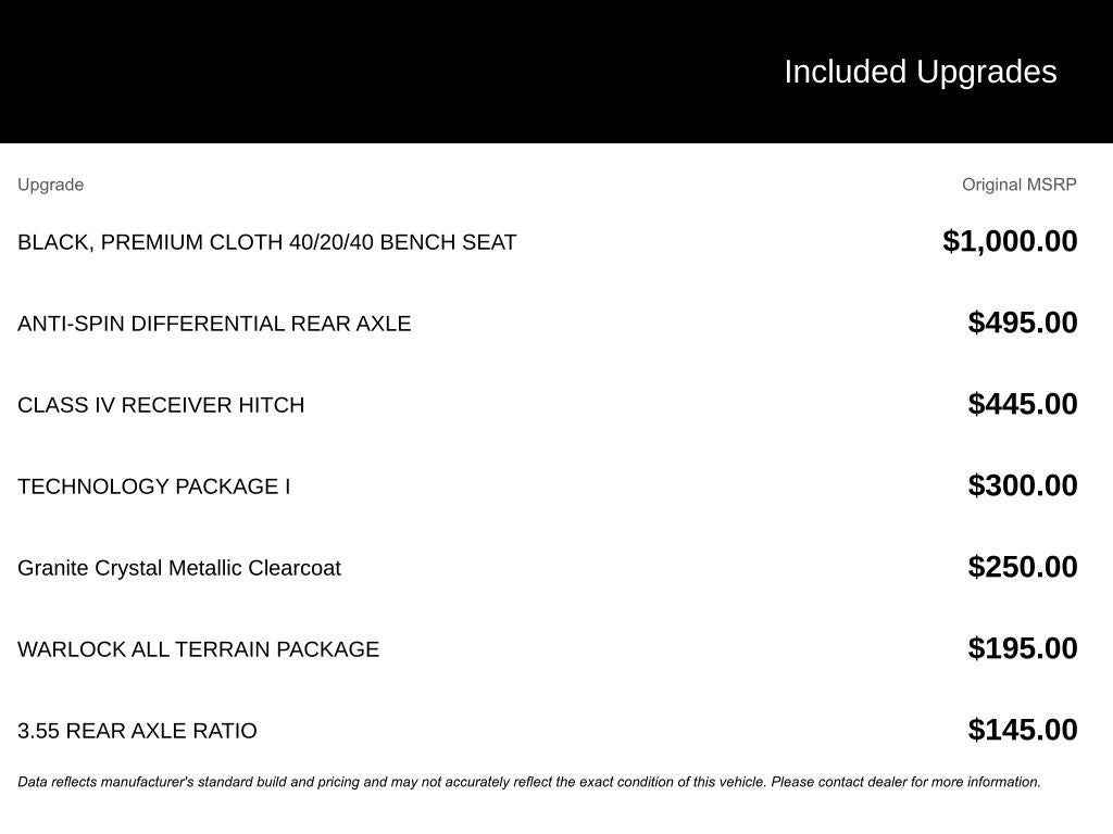 2022 RAM 1500 Classic Warlock Quad Cab 4x4 6'4' Box