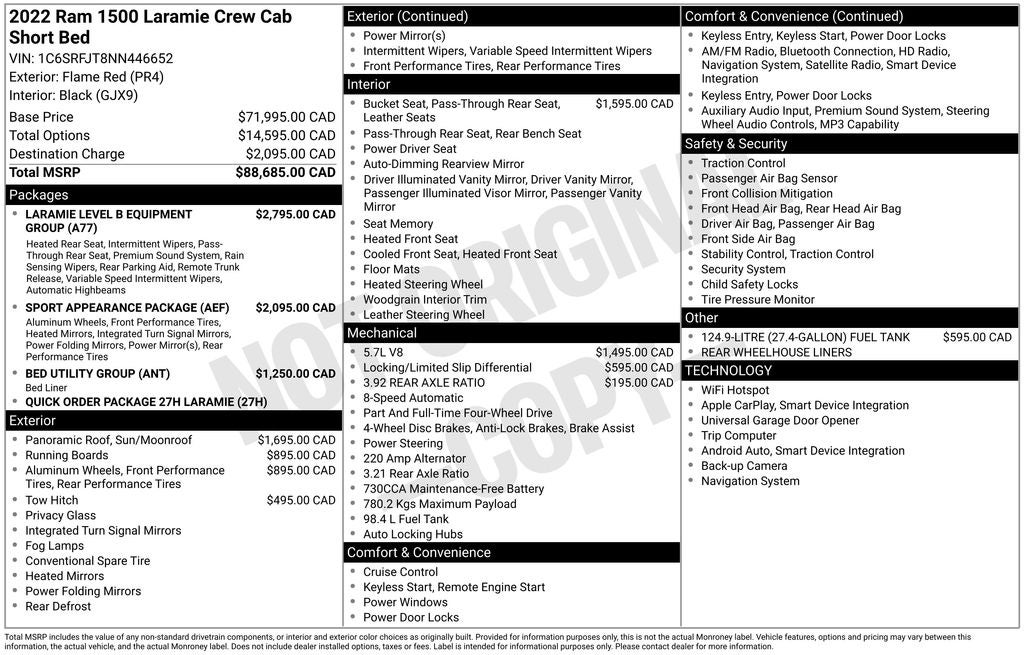 2022 RAM 1500 Laramie