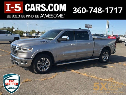 2019 RAM 1500 Longhorn Crew Cab 4x4 6'4' Box