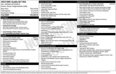 2023 GMC Acadia AWD SLT