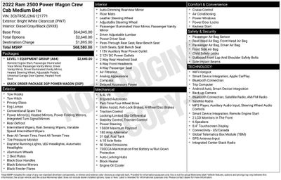 2022 RAM 2500 Power Wagon Crew Cab 4x4 6'4' Box