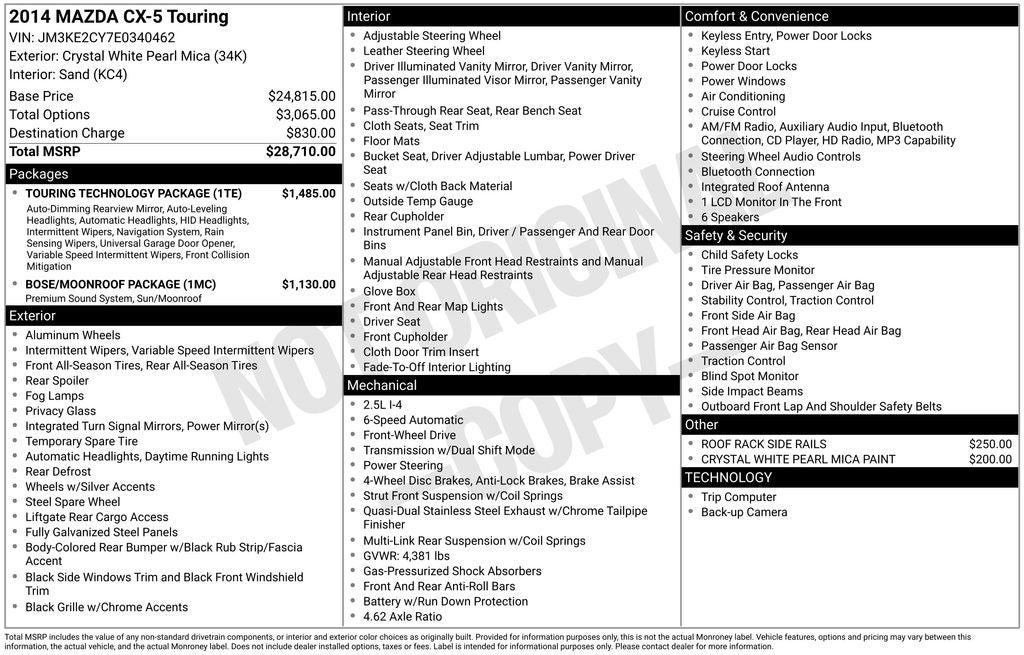 2014 Mazda Mazda CX-5 Touring