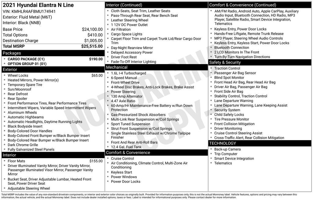 2021 Hyundai Elantra N Line