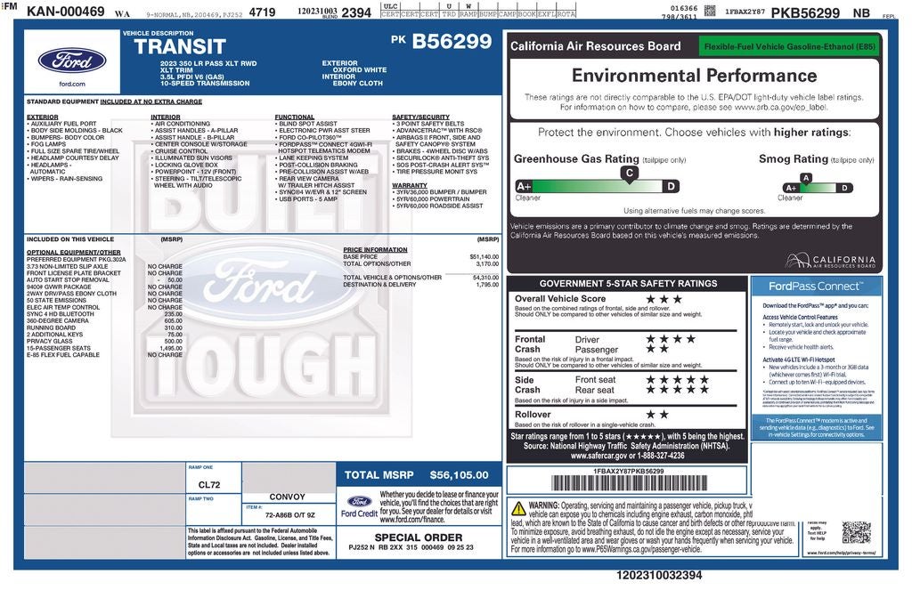 2023 Ford Transit-350 XLT