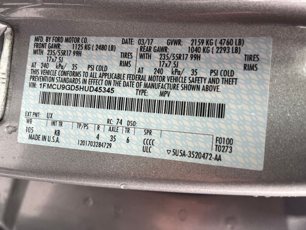 2017 Ford Escape SE