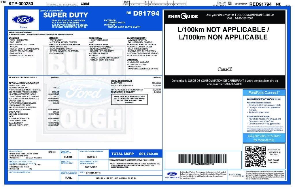2024 Ford Super Duty F-350 XLT