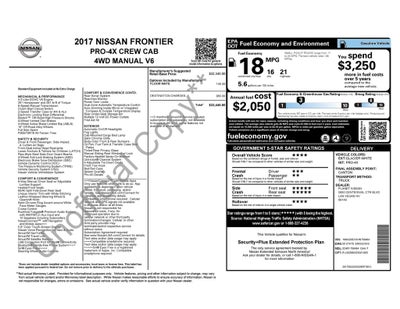 2017 Nissan Frontier PRO-4X