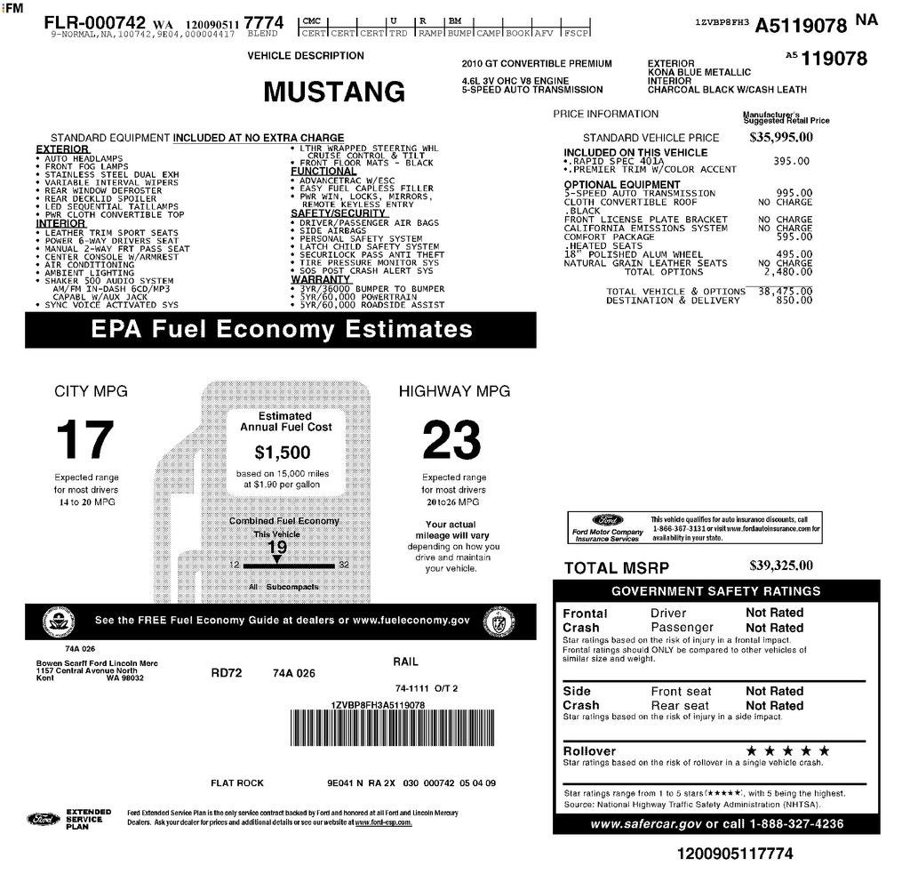 2010 Ford Mustang GT