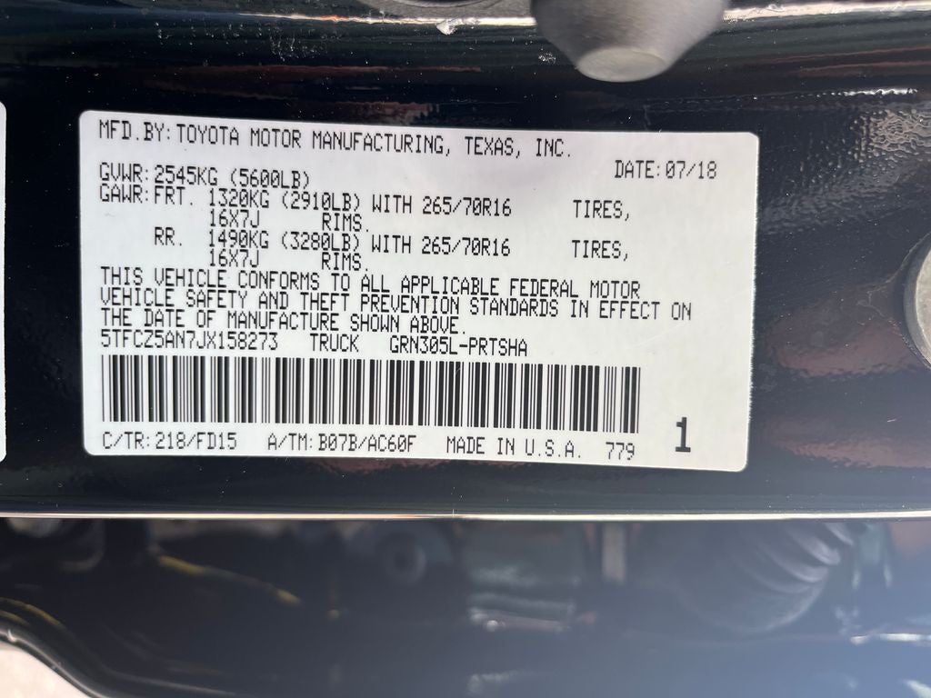 2018 Toyota Tacoma TRD Off-Road V6