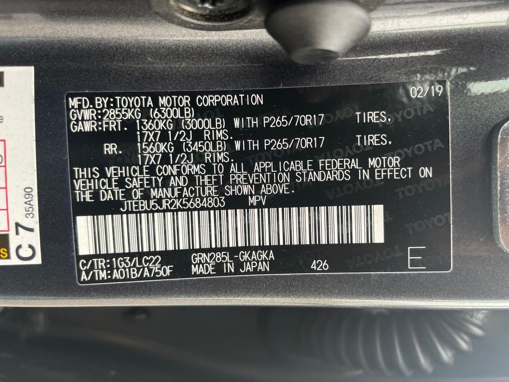2019 Toyota 4Runner TRD Off-Road Premium