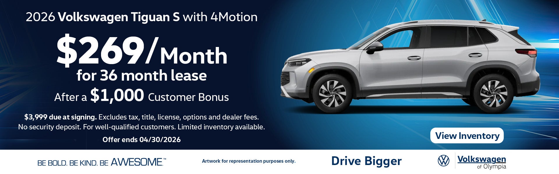 Tiguan Lease March 2026 Washington