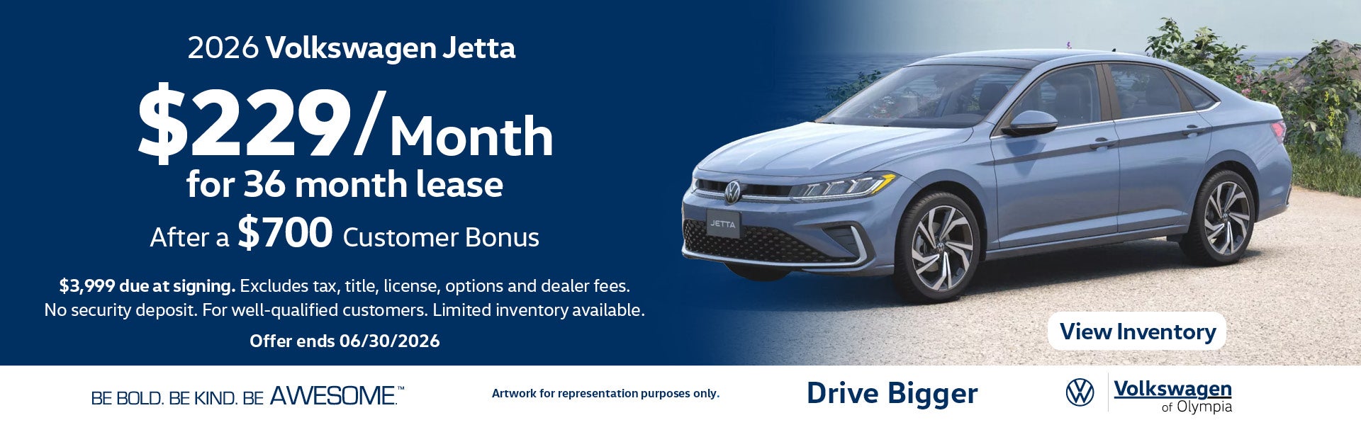 VW Jetta May 2026 Washington Lease Special