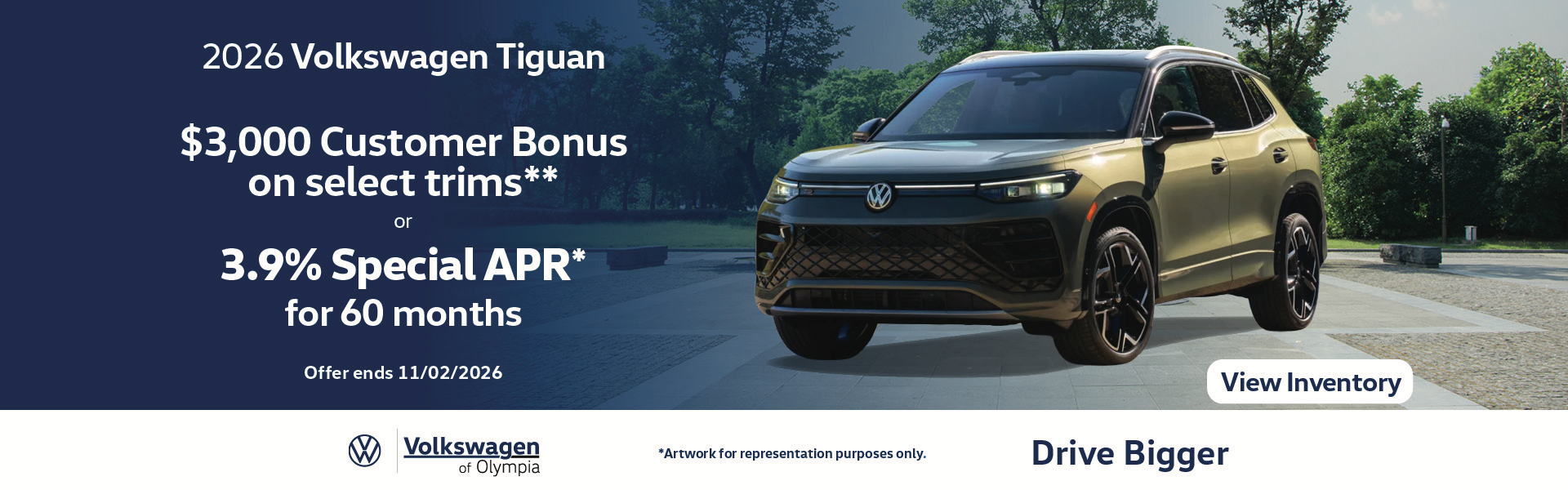 Tiguan October 2026 special